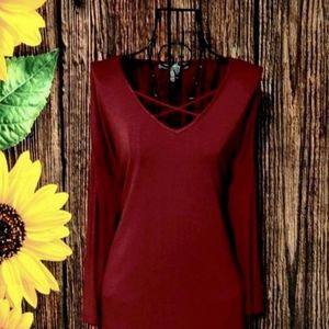 Kate & Mallory Dramatic High-Low Tunic Top